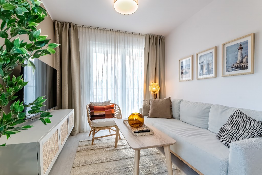 Przytulny salon apartamentu
