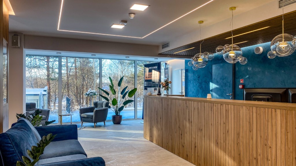 Nowoczesna strefa relaksu w budynku